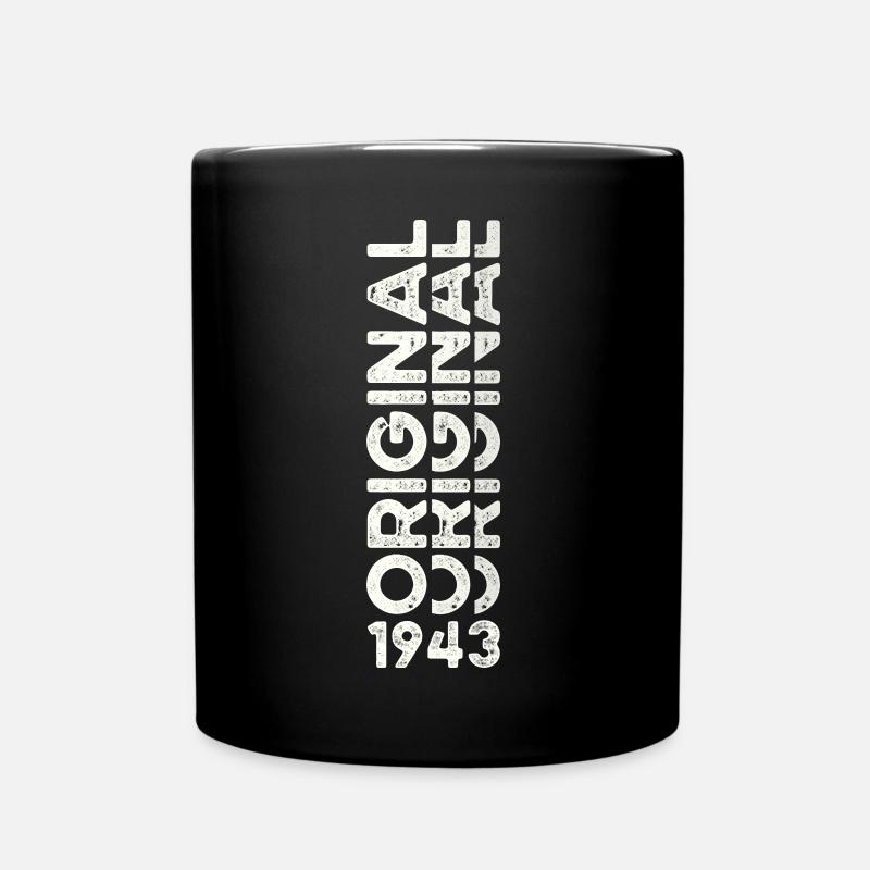 80. Geburtstag Mann Frau Original Jahrgang 1943 - Tasse einfarbig - Schwarz