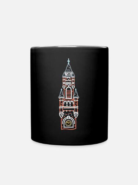 Friedenspalast Den Haag, Niederlande, Gerichtshof - Tasse einfarbig - Schwarz