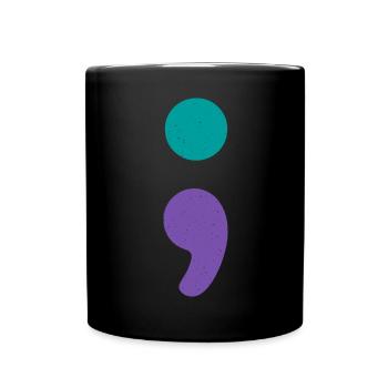 In this family, we all fight together - Full Colour Mug - black - Front