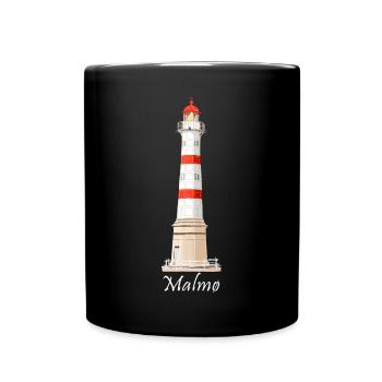 Malmö Old Lighthouse, Malmö Inre, Sweden - Full Colour Mug - black - Front