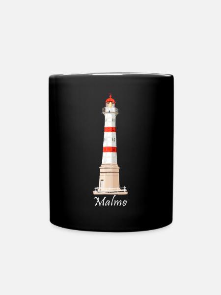 Malmö alter Leuchtturm, Malmö Inre, Schweden - Tasse einfarbig - Schwarz