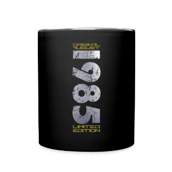 40. Geburtstag Original August 1985 Jahrgang 1985 - Tasse einfarbig - Schwarz - Vorne