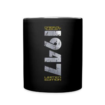 77th Birthday Original August 1947 Born 1947 - Full Colour Mug - black - Front