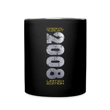 16ème Anniversaire Original Août 2008 Millésime 2008 - Mug uni - noir - Devant