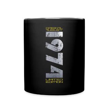 50e anniversaire Original août 1974 Né en 1974 - Mug uni - noir - Devant