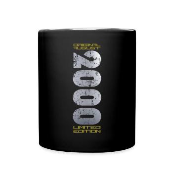 24ème Anniversaire Original Août 2000 Millésime 2000 - Mug uni - noir - Devant