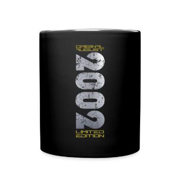 22ème Anniversaire Original Août 2002 Millésime 2002 - Mug uni - noir - Devant
