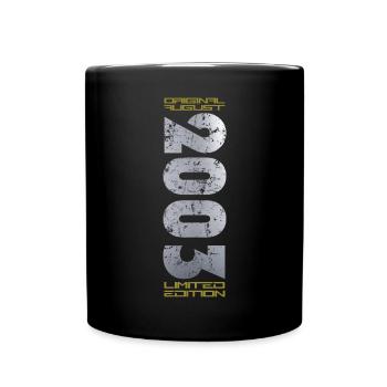 21st Birthday Original August 2003 Vintage 2003 - Full Colour Mug - black - Front