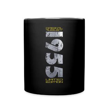 70e anniversaire Original août 1955 Né en 1955 - Mug uni - noir - Devant