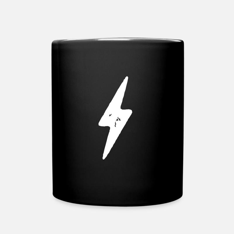lightning - Full Colour Mug - black