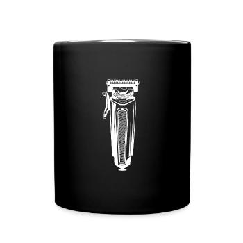 Tondeuse à cheveux coiffeur - Mug uni - noir - Devant