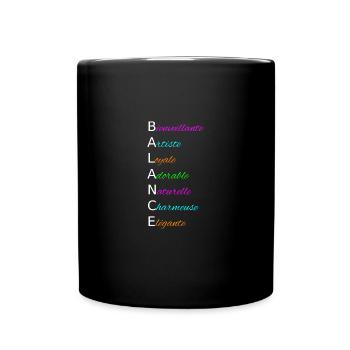 BALANCE Bienveillante Artiste Loyale Adorable - Mug uni - noir - Devant