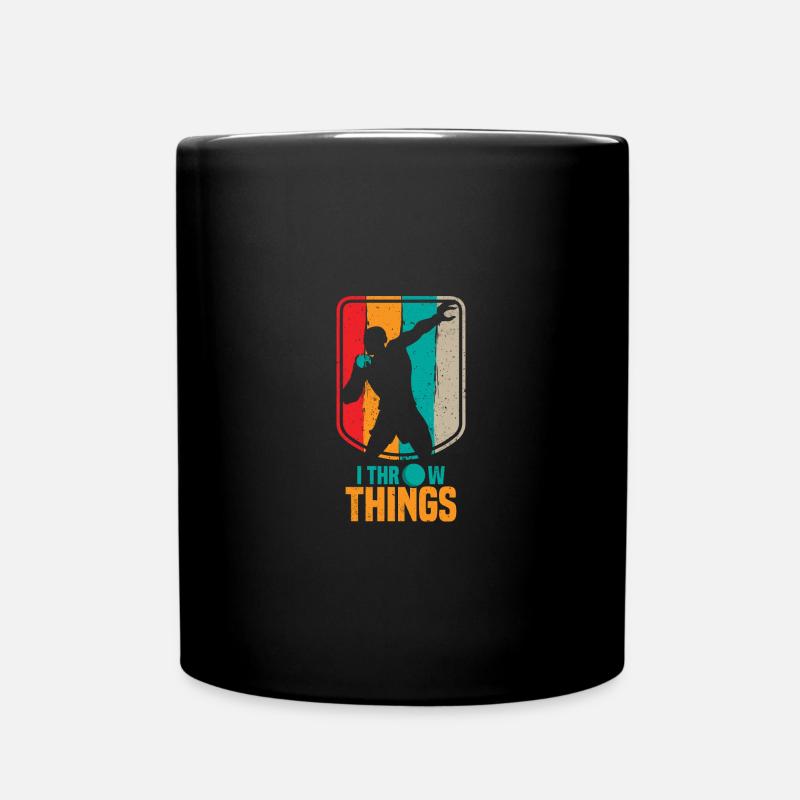 Kugelstoßen - Tasse einfarbig - Schwarz