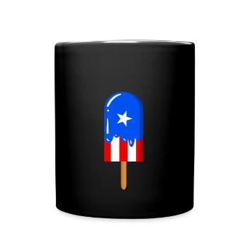 Puerto Rico - Tasse einfarbig - Schwarz - Vorne