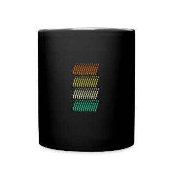 Flute player - Full Colour Mug - black - Front