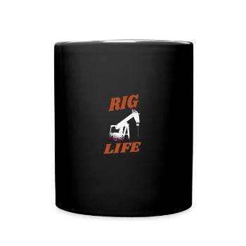 OILFIELD: Rig life - Tasse einfarbig - Schwarz - Vorne