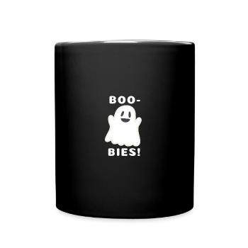 Fous! Conception drôle d'halloween fantôme - Mug uni - noir - Devant