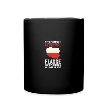 Pole Polnisch Polen - Tasse einfarbig - Schwarz - Vorne