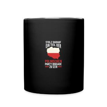 Pole Polnisch Polen - Tasse einfarbig - Schwarz - Vorne
