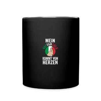 Italien Italiener Vaffanculo - Tasse einfarbig - Schwarz - Vorne
