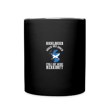 Scots Scottish Scotland - Full Colour Mug - black - Front