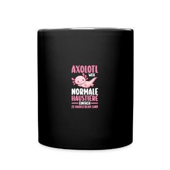 Axolotl - Full Colour Mug - black - Front