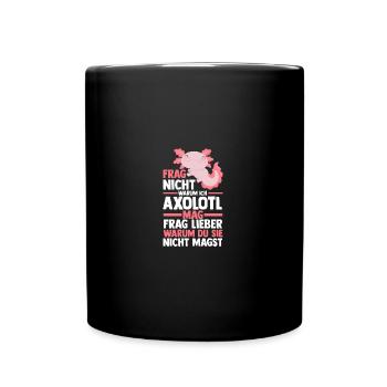 Axolotl - Mug uni - noir - Devant
