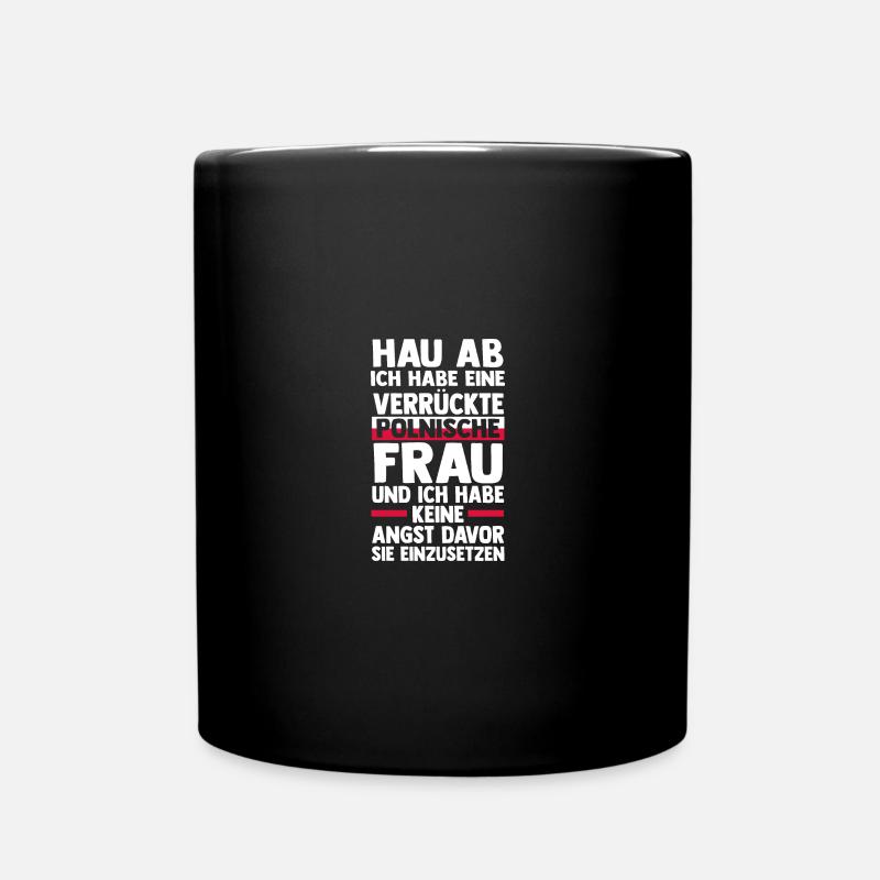 Pole Polen - Tasse einfarbig - Schwarz