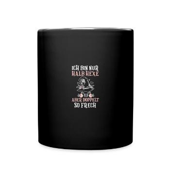 Costume d’Halloween Sorcière Chat Halloween - Mug uni - noir - Devant