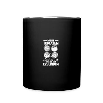 Gärtner Tomate Bauer Garten - Tasse einfarbig - Schwarz - Vorne