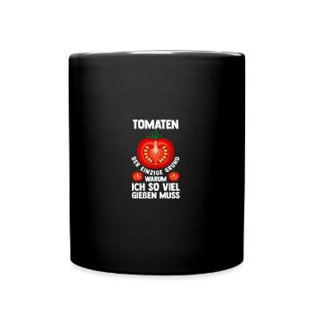 Jardinier Tomate Jardin Fermier - Mug uni - noir - Devant