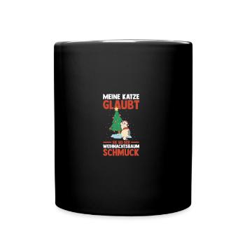 Père Noël Fête de Noël Noël Chats - Mug uni - noir - Devant