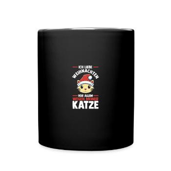 Père Noël Fête de Noël Noël Chats - Mug uni - noir - Devant