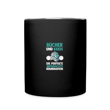 Père Noël Noël Livres de lecture - Mug uni - noir - Devant