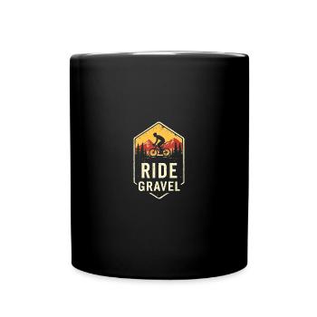 Ride Grave Gravel Bike Vélo de route Cyclocross Vintage - Mug uni - noir - Devant