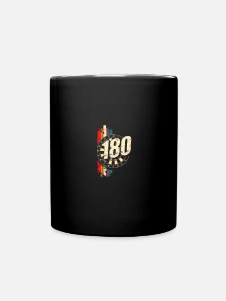 Darts 180 Dartboard Triple Dart Dartpfeil - Tasse einfarbig - Schwarz