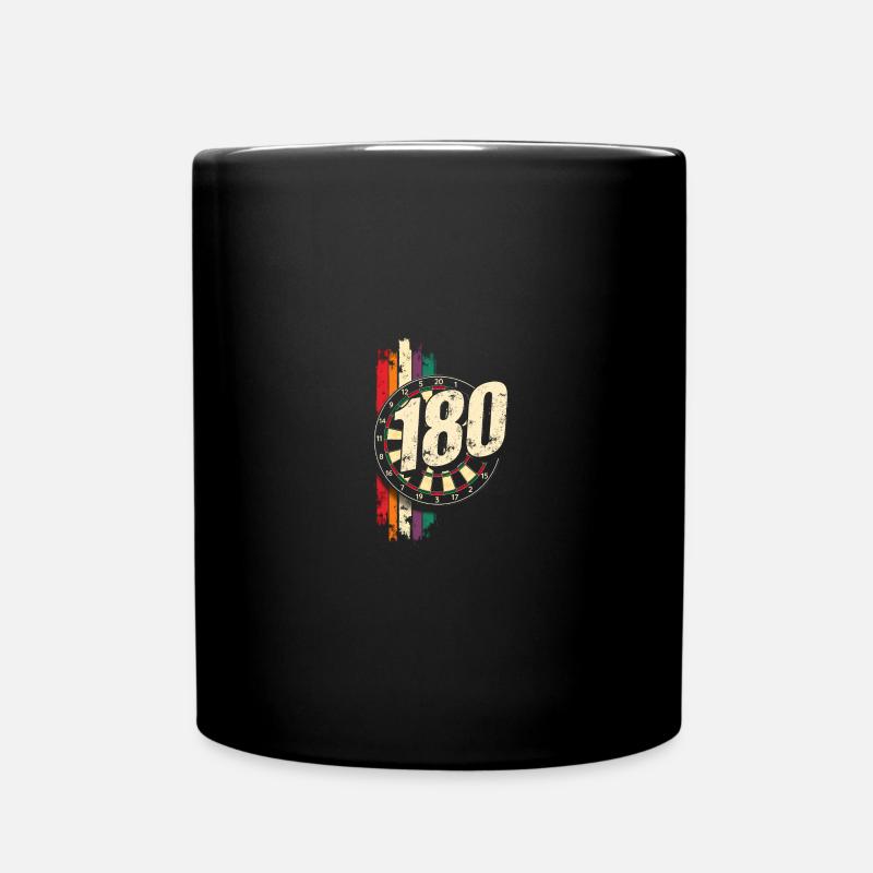 Darts 180 Dartboard Triple Dart Dartpfeil - Tasse einfarbig - Schwarz