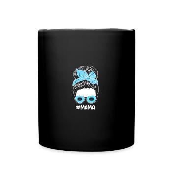 Eishockeyspieler Mama Mutter Eishockey - Tasse einfarbig - Schwarz - Vorne