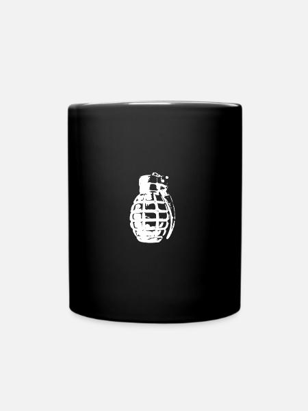 Granate weiss - Tasse einfarbig - Schwarz