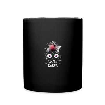 Corée du Sud - Mug uni - noir - Devant