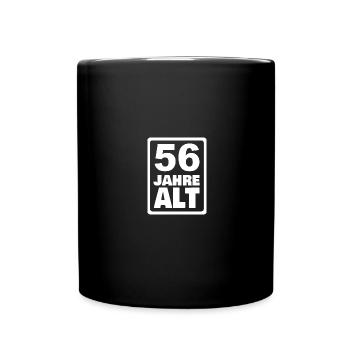 56 - Tasse einfarbig - Schwarz - Vorne