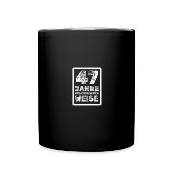47 - Tasse einfarbig - Schwarz - Vorne
