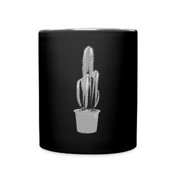 Cactus silhouettte - Full Colour Mug - black - Front