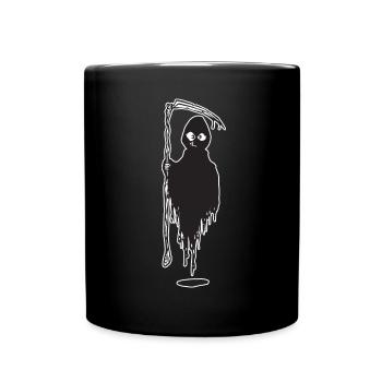Great Grim Vampir Death Reaper - Tasse einfarbig - Schwarz - Vorne
