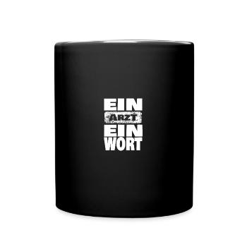 Arzt - Tasse einfarbig - Schwarz - Vorne