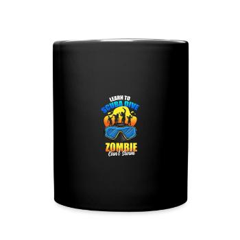 Learn To Scuba Dive Zombie Taucher Schnorcheln - Tasse einfarbig - Schwarz - Vorne