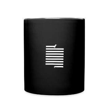 Daaaaaa chien, teckel, chien, chiens - Mug uni - noir - Devant