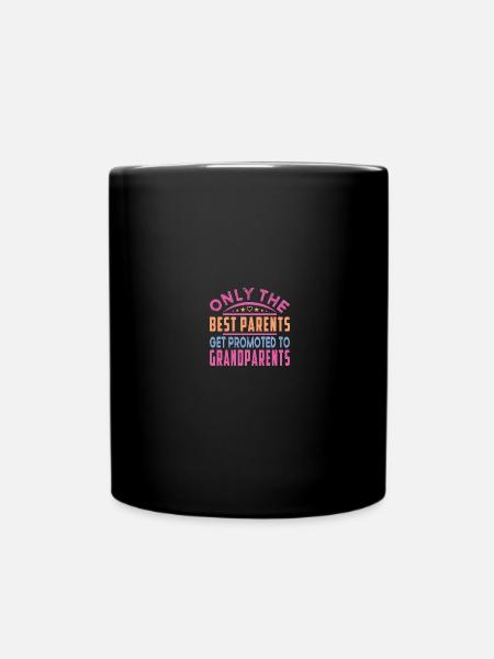 Parents Grands-parents Petit-enfant Maman Grand-mère Papa Grand-père - Mug uni - noir