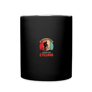Régime de retraite Pension Cyclisme Dictons amusants Cadeau - Mug uni - noir - Devant