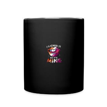 Lesben LGBT Pride Lesbian Rainbow Flag - Tasse einfarbig - Schwarz - Vorne